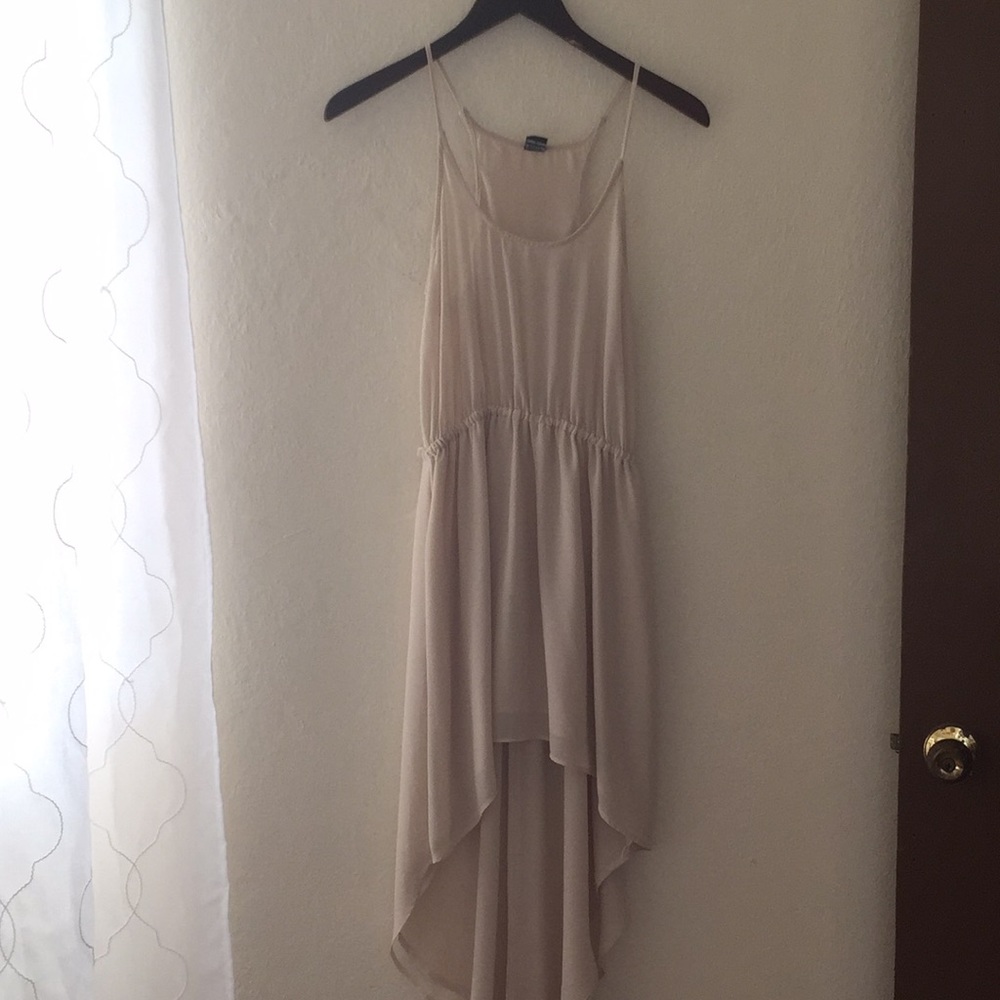 Cream sheer dress